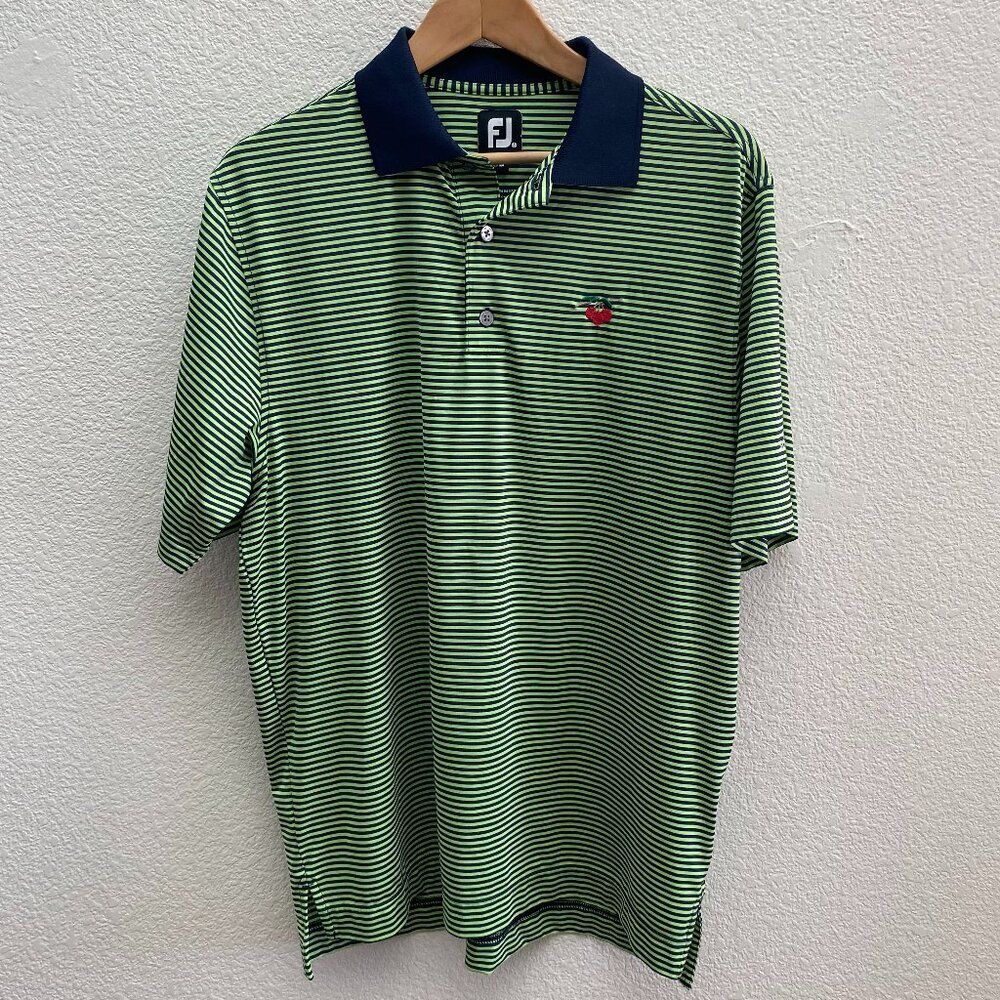 FootJoy 8th Annual Summer Solstice Challenge Golf Polo Shirt Medium Striped